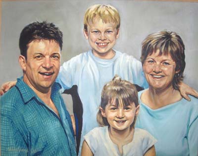 Family Portrait on Oil