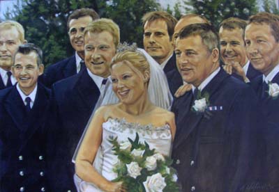 Wedding Portrait on Oil