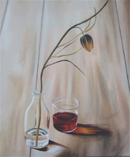 Bud, Bottle, Wine Painting