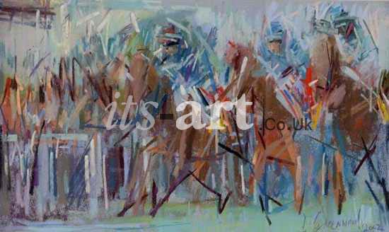 Horse Race Painting
