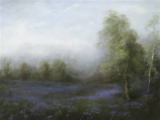 Bluebell Woods Painting 2 by Judith Levin