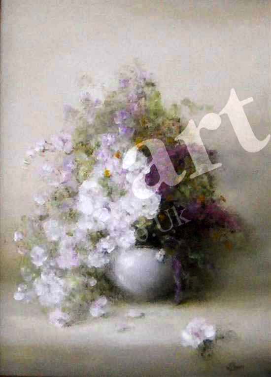 Flower in a Vase Painting in Oil