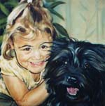 Child and Dog Portrait