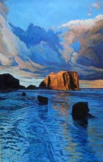 Lanscape Seascape Paintings in Acrylic y Nigel Overton